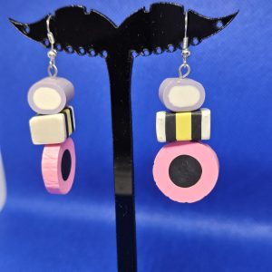 DROP EARRINGS LIQUORICE ALLSORTS - STYLE 1